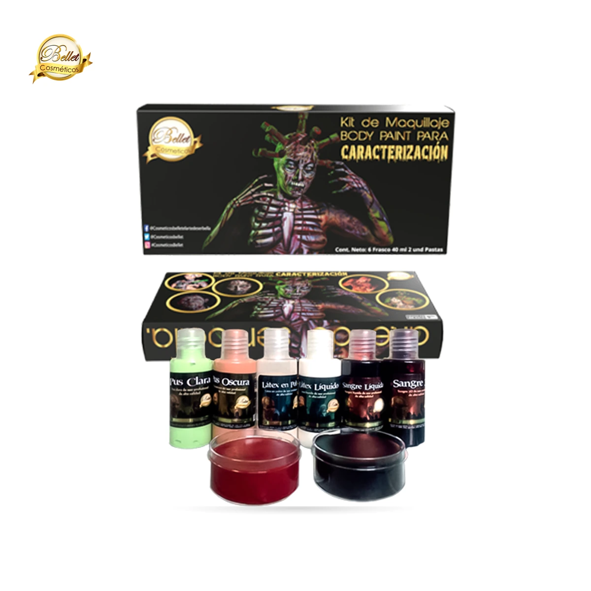 Kit de Maquillaje Profesional para Caracterización