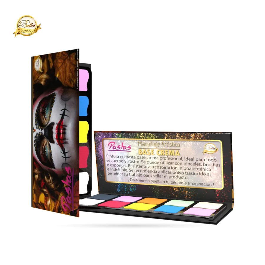 Paleta de Maquillaje en Pasta Pastel Base Crema